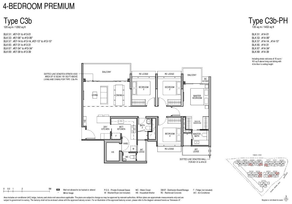 Copen Grand EC Floor Plan 4 Bedroom Premium C3b 120_1292