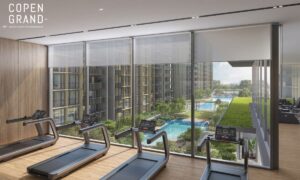 Copen Grand EC Gym with pool view