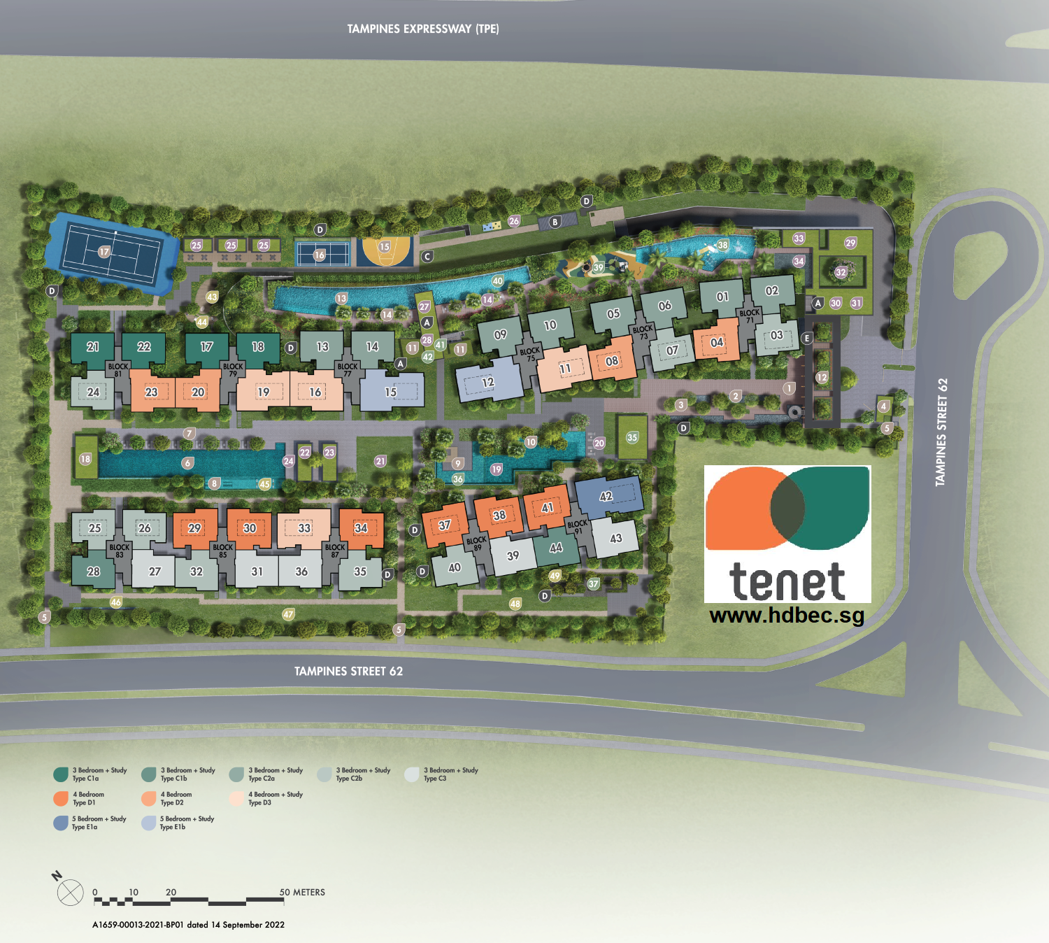 Tenet EC @ Tampines St 62 Site Plan & Facilities